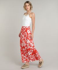 Saia-Feminina-Longa-Estampada-Floral-Vermelha-9548725-Vermelho_3
