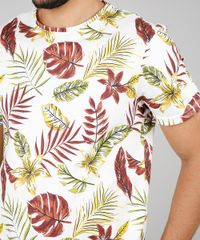 Camiseta-Masculina-Slim-Fit-Estampada-de-Folhagem-Manga-Curta-Gola-Careca-Off-White-9641662-Off_White_4