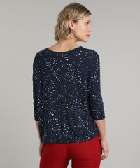 Blusa-Feminina-Ampla-Estampada-de-Poa-Manga-7-8-Decote-Redondo-Azul-Marinho-9628858-Azul_Marinho_2