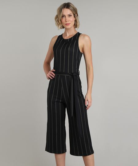 Macacao-Feminino-Pantacourt-Listrado-com-Faixa-para-Amarrar-Sem-Manga-Preto-9609546-Preto_1