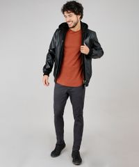 Camiseta-Masculina-Basica-Slim-Fit-Manga-Curta-Gola-Careca-Marrom-9607371-Marrom_3
