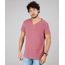 Camiseta-Masculina-Slim-Fit-com-Botoes-Manga-Curta-Gola-V-Vinho-9592918-Vinho_1