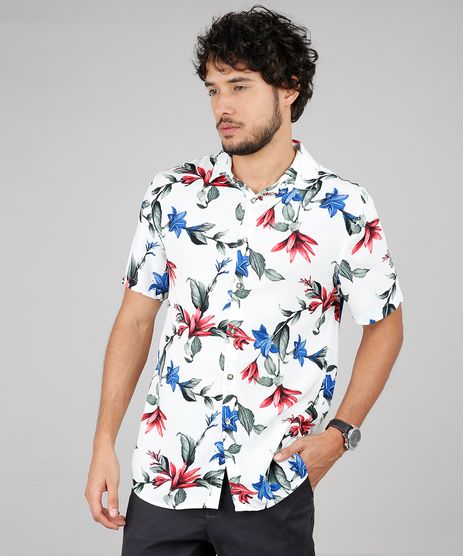 Camisa-Masculina-Relaxed-Estampada-Floral-Manga-Curta-Off-White-9593481-Off_White_1