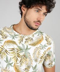 Camiseta-Masculina-Comfort-Fit-Estampada-de-Folhagens-Manga-Curta-Gola-Careca-Off-White-9607433-Off_White_4