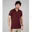 Polo-Masculina-em-Piquet-com-Ziper-Manga-Curta-Vinho-9600933-Vinho_1