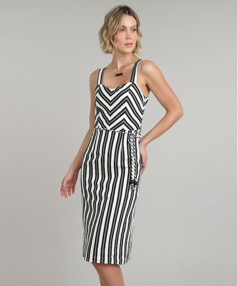 Vestido-Feminino-em-Linho-Midi-Estampado-Listrado-Alca-Media-com-Cinto-Off-White-9541692-Off_White_1