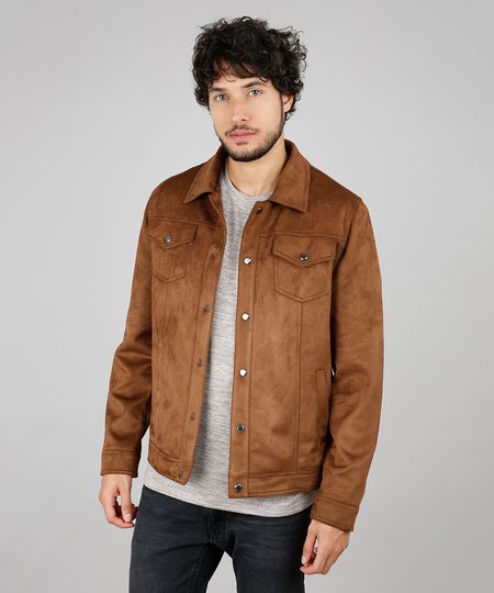 Jaqueta-Masculina-Slim-Fit-em-Suede-Marrom-9526919-Marrom_1 Jaqueta-Masculina-Slim-Fit-em-Suede-Marrom-9526919-Marrom_1