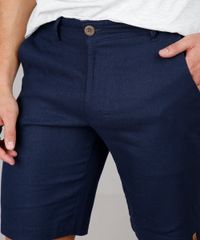 Bermuda-Masculina-Slim-Alfaiatada-em-Linho-Azul-Marinho-9674774-Azul_Marinho_2