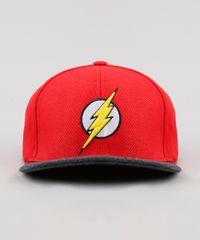 Bone-Infantil-Aba-Reta-The-Flash-com-Bordado-Vermelho-9639474-Vermelho_1