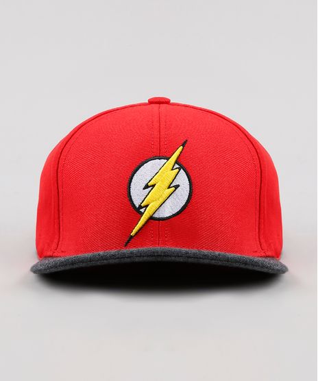 Bone-Infantil-Aba-Reta-The-Flash-com-Bordado-Vermelho-9639474-Vermelho_1