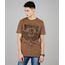 Camiseta-Masculina--American-Motorcycles--Manga-Curta-Gola-Careca-Marrom-9451871-Marrom_1