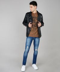 Camiseta-Masculina--American-Motorcycles--Manga-Curta-Gola-Careca-Marrom-9451871-Marrom_3