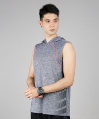 Regata-Masculina-Esportiva-Ace-com-Capuz-e-Vivo-Contrastante-Manga-Curta-Gola-Careca-Cinza-Mescla-9600779-Cinza_Mescla_1