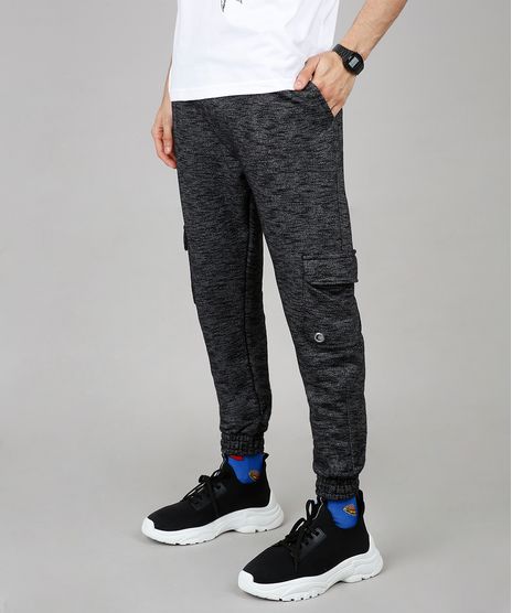 Calca-Masculina-Relaxed-Cargo-em-Moletom-Cinza-Mescla-Escuro-9629349-Cinza_Mescla_Escuro_1