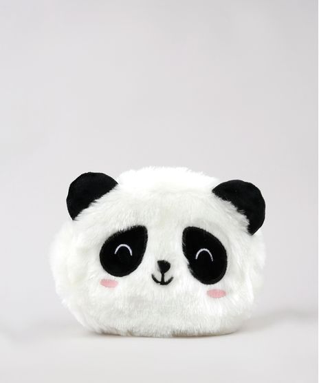 Necessaire-Feminina-Panda-com-Orelhinhas-em-Pelucia-Off-White-9643394-Off_White_1