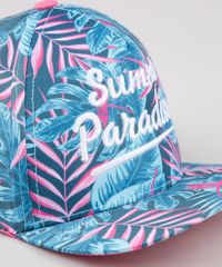 Bone-Infantil-Aba-Reta-Estampado-de-Folhagem-com-Bordado--Summer-Paradise--Verde-Escuro-9639398-Verde_Escuro_2 Bone-Infantil-Aba-Reta-Estampado-de-Folhagem-com-Bordado--Summer-Paradise--Verde-Escuro-9639398-Verde_Escuro_2