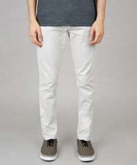 Calca-de-Sarja-Masculina-Slim-com-Bolsos-Cinza-Claro-9600045-Cinza_Claro_1