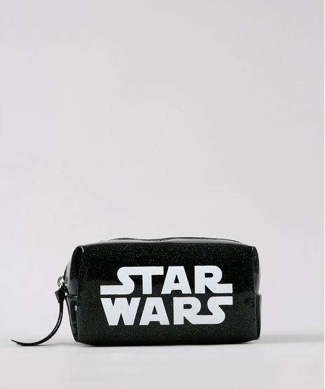 Necessaire-Feminina-Star-Wars-com-Glitter-Preta-9661610-Preto_1