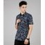 Camisa-Masculina-Estampada-de-Folhagem-Manga-Curta-Azul-Marinho-9527330-Azul_Marinho_1