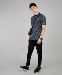 Camisa-Masculina-Estampada-de-Folhagem-Manga-Curta-Azul-Marinho-9527330-Azul_Marinho_3