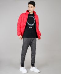 Calca-Masculina-Relaxed-em-Moletom-com-Faixa-Lateral-Cinza-Mescla-Escuro-9610250-Cinza_Mescla_Escuro_3