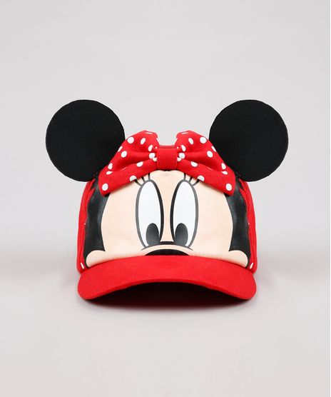 Bone-Infantil-Minnie-Aba-Curva-com-Orelhas-e-Laco-Vermelho-9639397-Vermelho_1