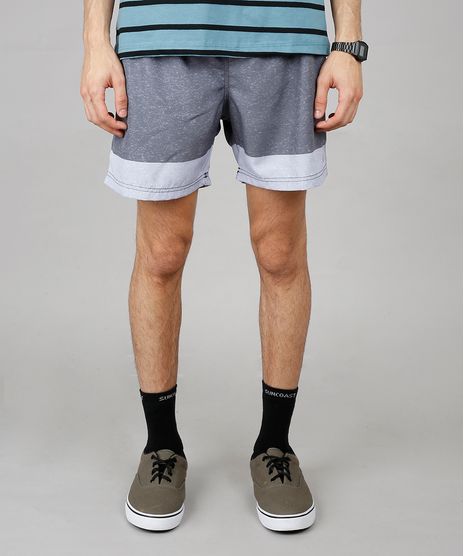 Short-Masculino-Listrado-com-Bolsos-Cinza-Mescla-Escuro-9600665-Cinza_Mescla_Escuro_1
