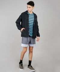 Short-Masculino-Listrado-com-Bolsos-Cinza-Mescla-Escuro-9600665-Cinza_Mescla_Escuro_3