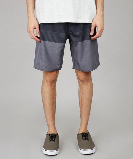 Bermuda-Surf-Masculina-com-Listras-e-Bolso-Cinza-Mescla-Escuro-9618177-Cinza_Mescla_Escuro_1