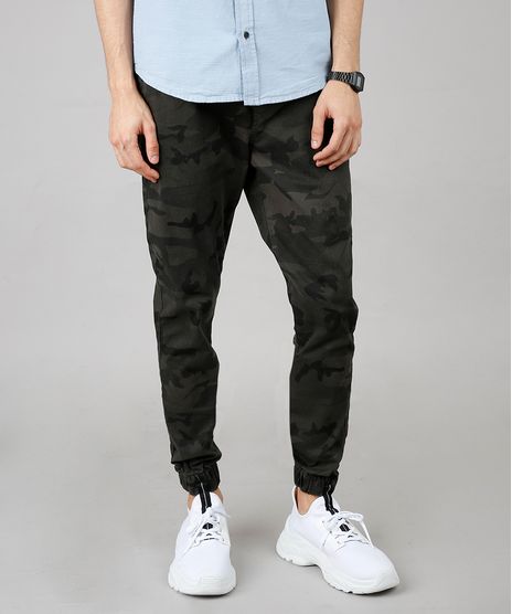 Calca-de-Sarja-Masculina-Jogger-Skinny-Estampada-Camuflada-Verde-Militar-9710028-Verde_Militar_1