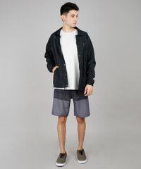 Camiseta-Masculina-com-Bolso-Estampado-de-Peixes-Manga-Curta-Gola-Careca-Cinza-Mescla-9636217-Cinza_Mescla_3