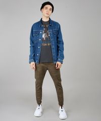 Calca-de-Sarja-Masculina-Jogger-Skinny-Estampada-Camuflada-Kaki-Escuro-9619705-Kaki_Escuro_3
