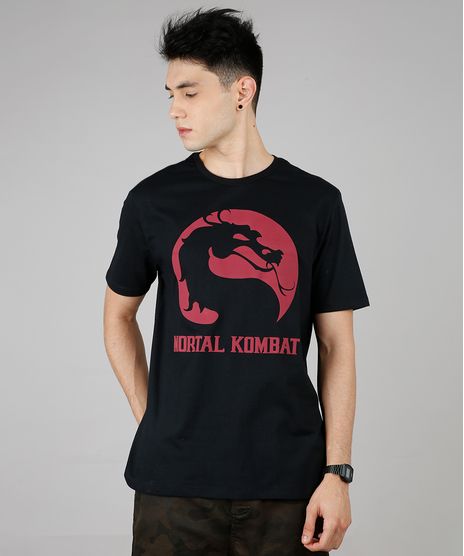 Camiseta-Masculina-Mortal-Kombat-Manga-Curta-Gola-Careca-Preta-9687489-Preto_1