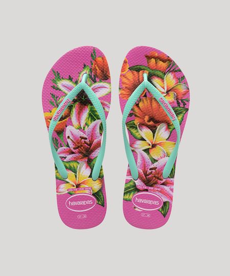 Chinelo-Feminino-Havaianas-Slim-Estampado-Floral-Verde-9644436-Verde_1