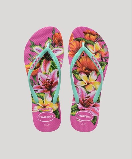 Chinelo-Feminino-Havaianas-Slim-Estampado-Floral-Verde-9644436-Verde_1