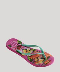 Chinelo-Feminino-Havaianas-Slim-Estampado-Floral-Verde-9644436-Verde_2