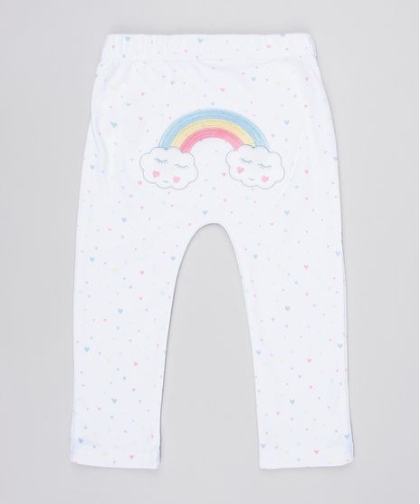 Calca-Infantil-Arco-Iris-Estampada-de-Coracoes-Branca-9445920-Branco_1