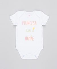 Body-Infantil--Princesa-Igual-a-Mamae--Manga-Curta-Decote-Redondo-Branco-9443106-Branco_1