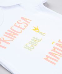 Body-Infantil--Princesa-Igual-a-Mamae--Manga-Curta-Decote-Redondo-Branco-9443106-Branco_5