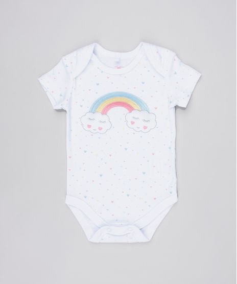 Body-Infantil-Arco-Iris-Estampado-com-Coracoes-Manga-Curta-Decote-Redondo-Branco-9445921-Branco_1