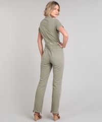 Macacao-de-Sarja-Feminino-com-Bolsos-Manga-Curta-Verde-Militar-9640568-Verde_Militar_2