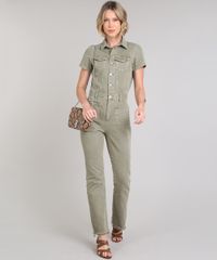 Macacao-de-Sarja-Feminino-com-Bolsos-Manga-Curta-Verde-Militar-9640568-Verde_Militar_3