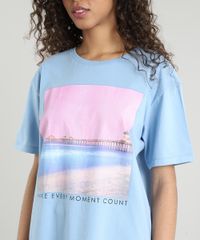 T-Shirt-Feminina-Mindset--Every-Moment--Manga-Curta-Decote-Redondo-Azul-Claro-9711627-Azul_Claro_4