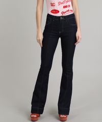 Calca-Jeans-Feminina-Sawary-Flare-com-Vinco-Azul-Escuro-9671809-Azul_Escuro_1