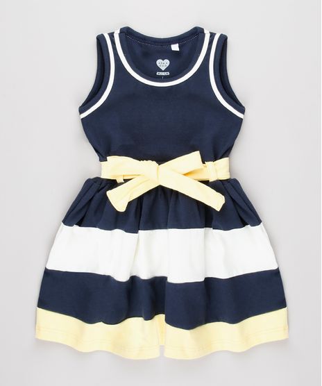 Vestido-Infantil-com-Recortes-e-Laco-Sem-Manga-Amarelo-9653833-Amarelo_1