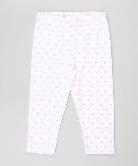 Calca-Legging-Infantil-Estampada-de-Coroas-Branca-9584497-Branco_1