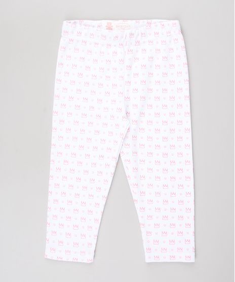 Calca-Legging-Infantil-Estampada-de-Coroas-Branca-9584497-Branco_1