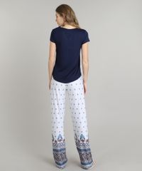 Pijama-Feminino-Choker-Arabescos-Manga-Curta-Azul-Marinho-9626326-Azul_Marinho_2