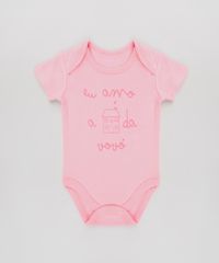 Body-Infantil--Eu-Amo-a-Casa-da-Vovo--Manga-Curta-Rosa-9584492-Rosa_1