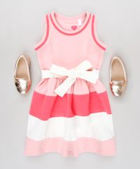 Vestido-Infantil-com-Recortes-e-Laco-Sem-Manga-Rosa-9653835-Rosa_3